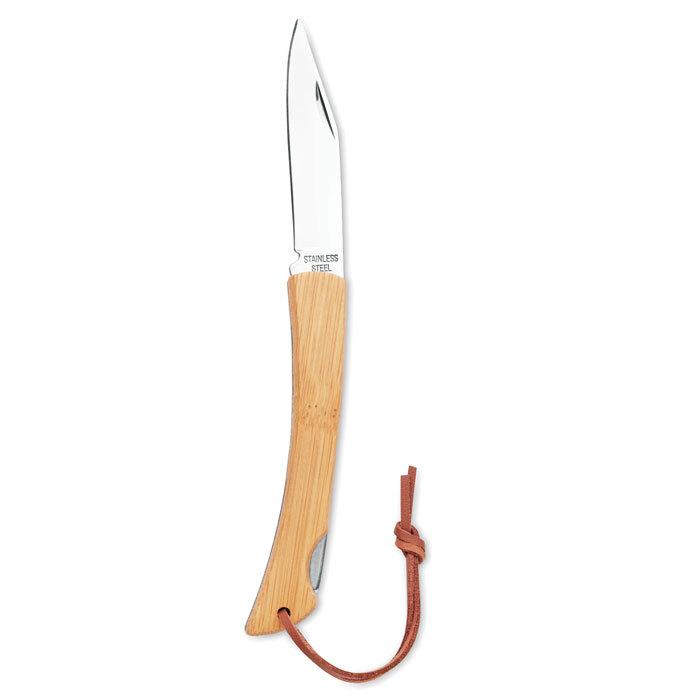 GiftRetail MO6623 - MANSAN Foldable knife in bamboo