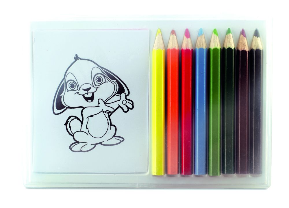 GiftRetail MO7389 - RECREATION Wooden pencil colouring set