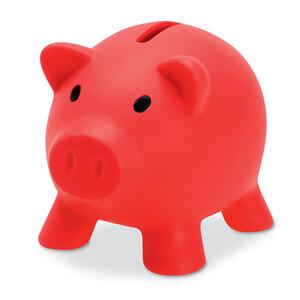 GiftRetail MO8132 - Piggy bank in PVC with an ABS stopper on the bottom