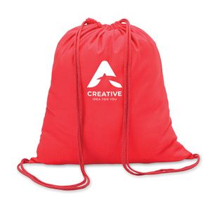 GiftRetail MO8484 - COLORED 100gr/m² cotton drawstring bag Red