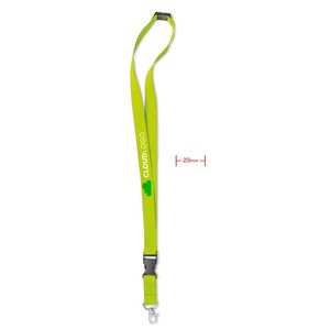 GiftRetail MO8595 - LANY Lanyard with metal hook 20 mm Lime