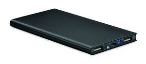 GiftRetail MO8839 - POWERFLAT8 Power bank 8000 mAh Black