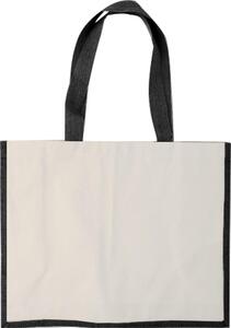 CAMPO DE FIORI Eco-Friendly Reusable Jute Cloth Shopping Bag - GiftRetail MO8967 black