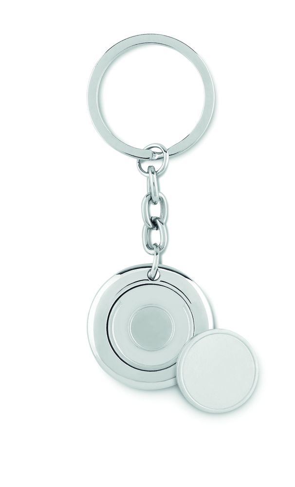 GiftRetail MO9289 - FLAT RING Key ring with token