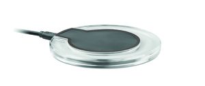 GiftRetail MO9310 - UVE CHARGING Round wireless charging pad Black