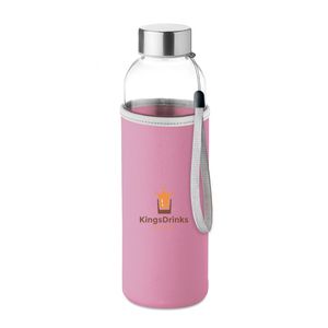 GiftRetail MO9358 - 500 ml glass bottle Pink