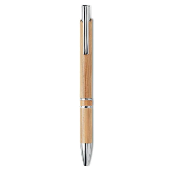 GiftRetail MO9482 - BERN BAMBOO Bamboo automatic ball pen