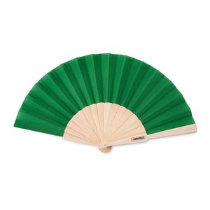 GiftRetail MO9532 - FANNY WOOD Manual hand fan Green