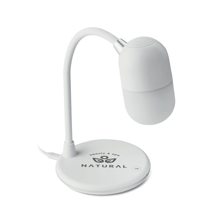 GiftRetail MO9675 - CAPUSLA Wireless charging lamp speaker