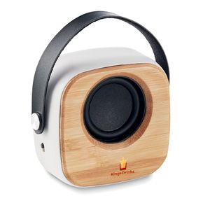 GiftRetail MO9806 - OHIO SOUND Speaker 3W with bamboo front White
