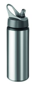 GiftRetail MO9840 - ATLANTA Aluminium bottle 600 ml matt silver
