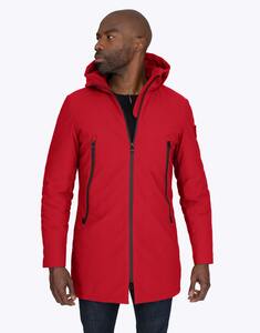 Mustaghata VERMONT - SOFTSHELL JACKET UNISEX WITH REMOVABLE HOOD HooDDooH Red