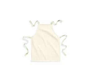 Westford mill WM362 - Child's apron 100% cotton Natural / Pistachio