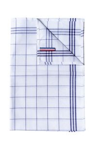 Kariban K136 - Checked glass towel - "Origine France Garantie" Navy