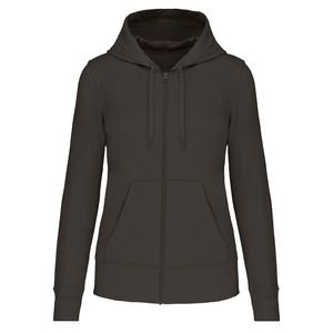 Kariban K4031 - Ladies' eco-friendly zip-through hoodie Dark Grey