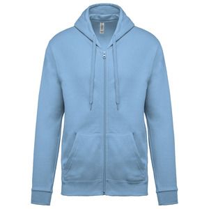 Kariban K479 - Zipped hooded sweatshirt Sky Blue