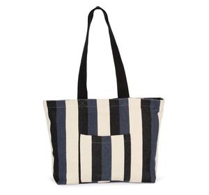 Kimood KI5210 - Recycled shopping bag - Striped pattern Striped Marine