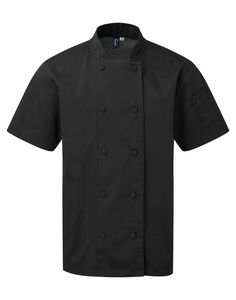 Premier PR902 - Coolchecker® short-sleeved chefs jacket