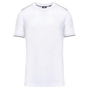 WK. Designed To Work WK3020 - Men's short-sleeved DayToDay t-shirt White / Navy