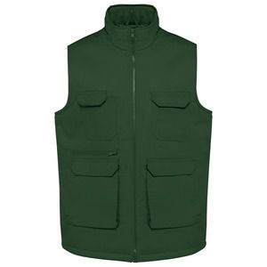 WK. Designed To Work WK607 - Unisex padded multi-pocket polycotton vest