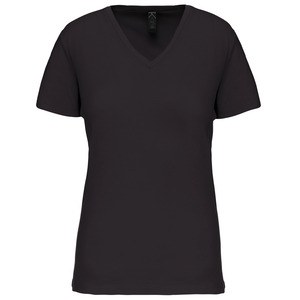 Kariban K3029IC - Ladies' BIO150IC V-neck t-shirt Dark Grey