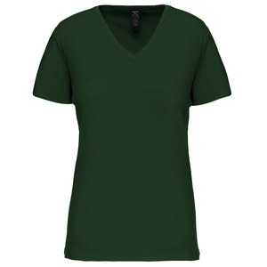 Kariban K3029IC - Ladies' BIO150IC V-neck t-shirt Forest Green