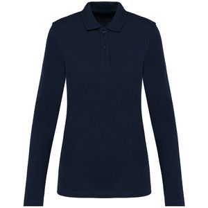 Kariban Premium PK203 - Ladies' long-sleeved Supima® polo shirt Deep Navy