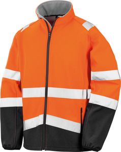 Result R450X - SOFTSHELL JACKET Fluorescent Orange/ Black