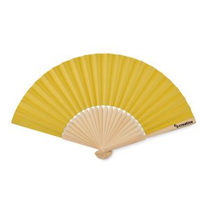 GiftRetail MO6828 - FANNY PAPER Manual hand fan Yellow