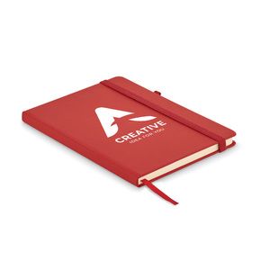 GiftRetail MO6835 - ARPU Recycled PU A5 lined notebook Red