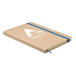 GiftRetail MO6892 - EVERWRITE A5 recycled carton notebook Blue