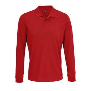 SOL'S 03983 - Prime Lsl Unisex Long Sleeve Polycotton Polo Shirt Red