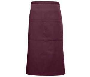 NEWGEN TB205 - Long barman apron Burgundy