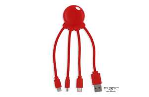 Intraco LT41005 - 2087 | Xoopar Eco Octopus GRS Charging cable Red