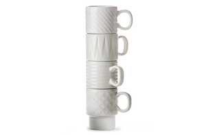 Inside Out LT52204 - Sagaform Coffee & More Espresso Mug 4-pcs 100ml White