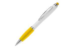 TopPoint LT80433 - Ball pen Hawaï stylus hardcolour White/Yellow