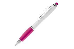 TopPoint LT80433 - Ball pen Hawaï stylus hardcolour White / Pink