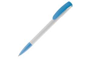 TopPoint LT87951 - Deniro ball pen hardcolour White/ Light Blue