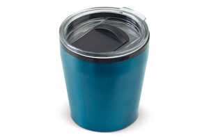TopPoint LT98763 - Double walled coffee mug metallic 180ml Light Blue