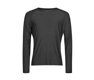 TEE JAYS TJ7022 - LONG SLEEVE COOLDRY TEE Black Melange