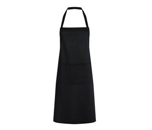 KARLOWSKY KYLS7 - Polycotton bib apron with pocket Black