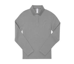 B&C BCW464 - Ladies' long sleeve 210 poloshirt Sport Grey