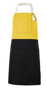 Velilla 404210B - TWO-TONE BIB APRON Yellow