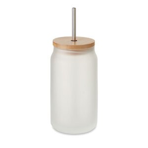GiftRetail MO6919 - JARBLIM Sublimation mason jar 400 ml Transparent White