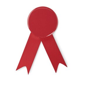GiftRetail MO2180 - LAZO Ribbon style badge pin Red