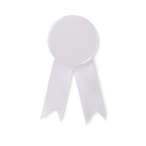 GiftRetail MO2180 - LAZO Ribbon style badge pin White