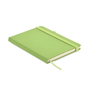 GiftRetail MO6835 - ARPU Recycled PU A5 lined notebook Lime