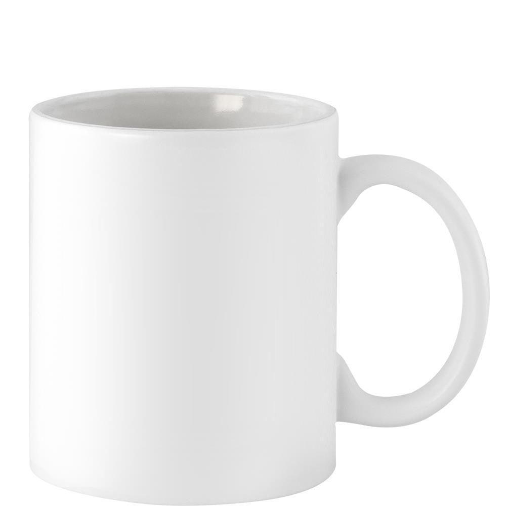 EgotierPro 30581SC - White Ceramic Mug 300ml - Bulk 36 WHITE