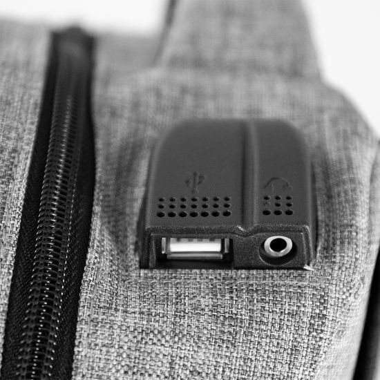 EgotierPro 38510 - Congress Backpack with USB, Audio Compartment AUDIO&USB