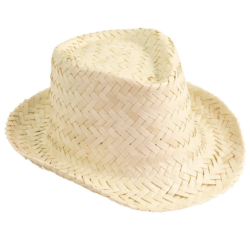 EgotierPro 38054 - Unisex Short Brim Wicker Hat JAMAICA